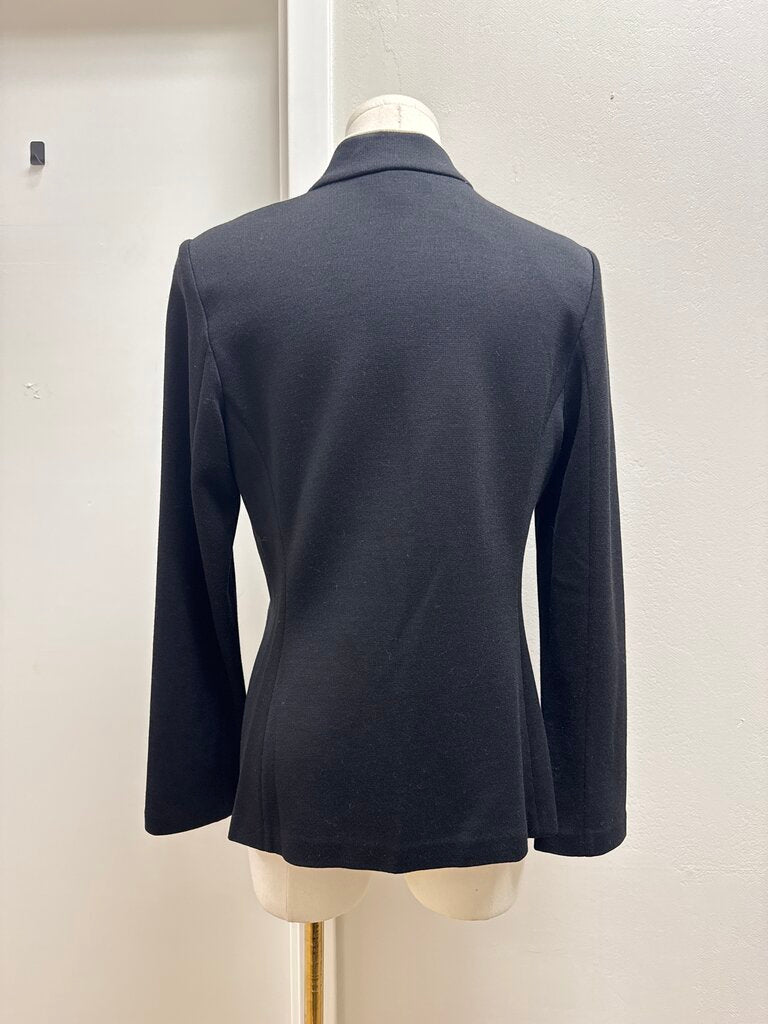 St John Black Piped Blazer