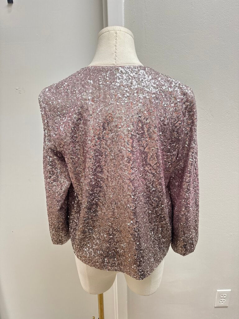 Anthropologie Sequin Cropped Jacket