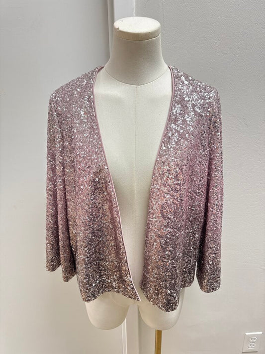 Anthropologie Sequin Cropped Jacket