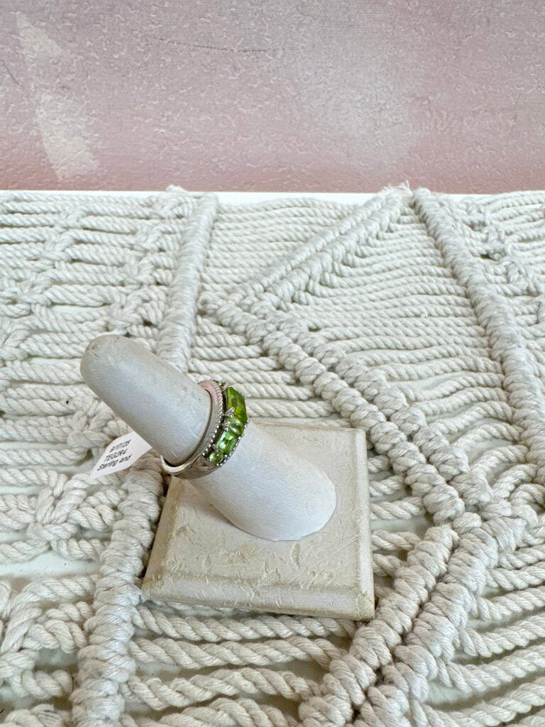 Sterling and Peridot Band