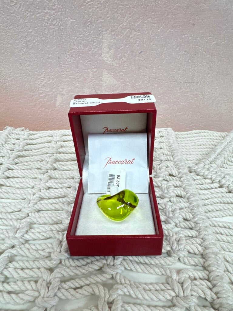 Baccarat Citrine Ring