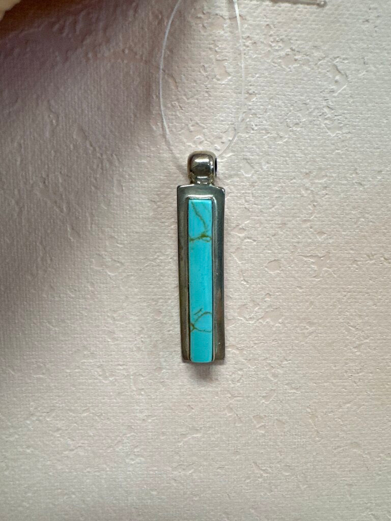 Sterling Silver and Turquoise Pendant