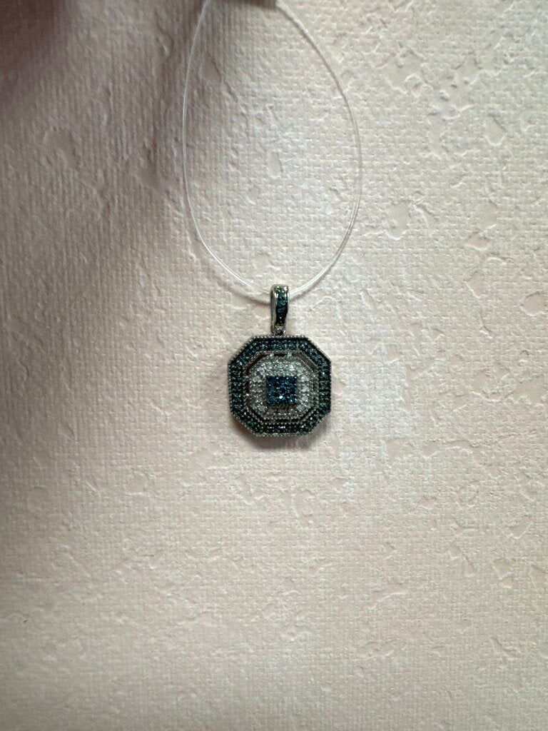 Sterling and Diamond Pendant