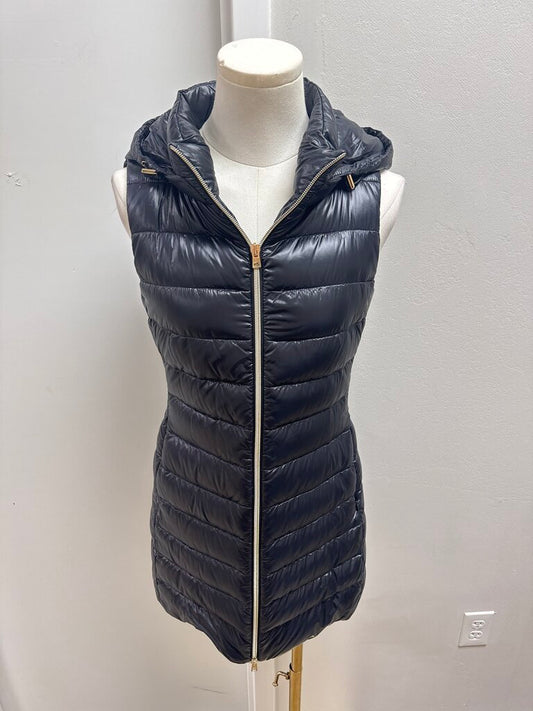 Herno Black Long Puffer Vest