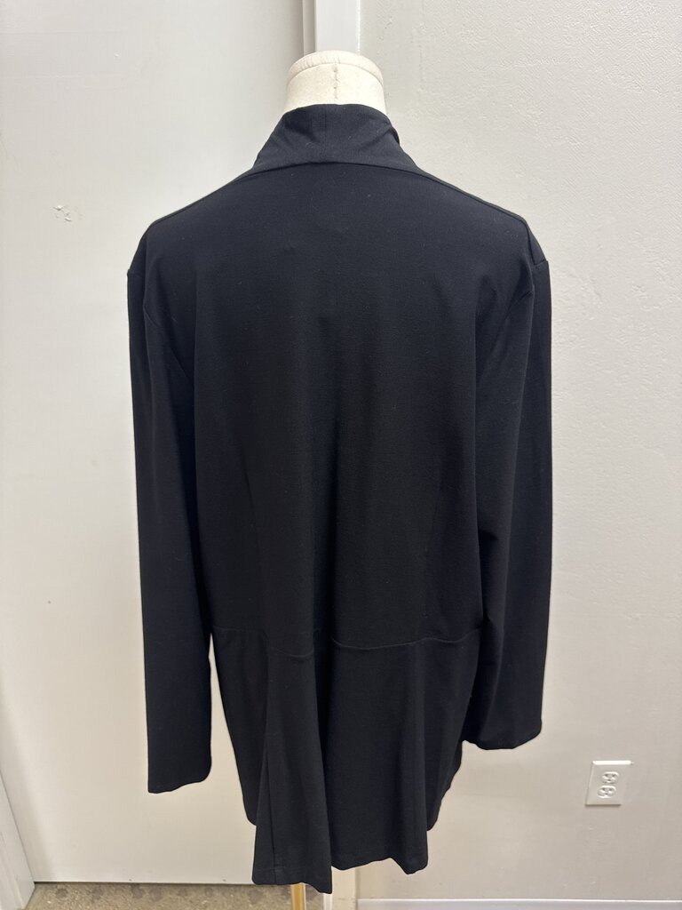Eileen Fisher Black Open Cardigan