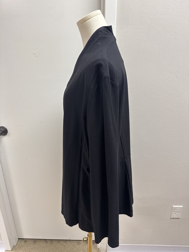 Eileen Fisher Black Open Cardigan