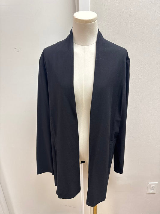 Eileen Fisher Black Open Cardigan