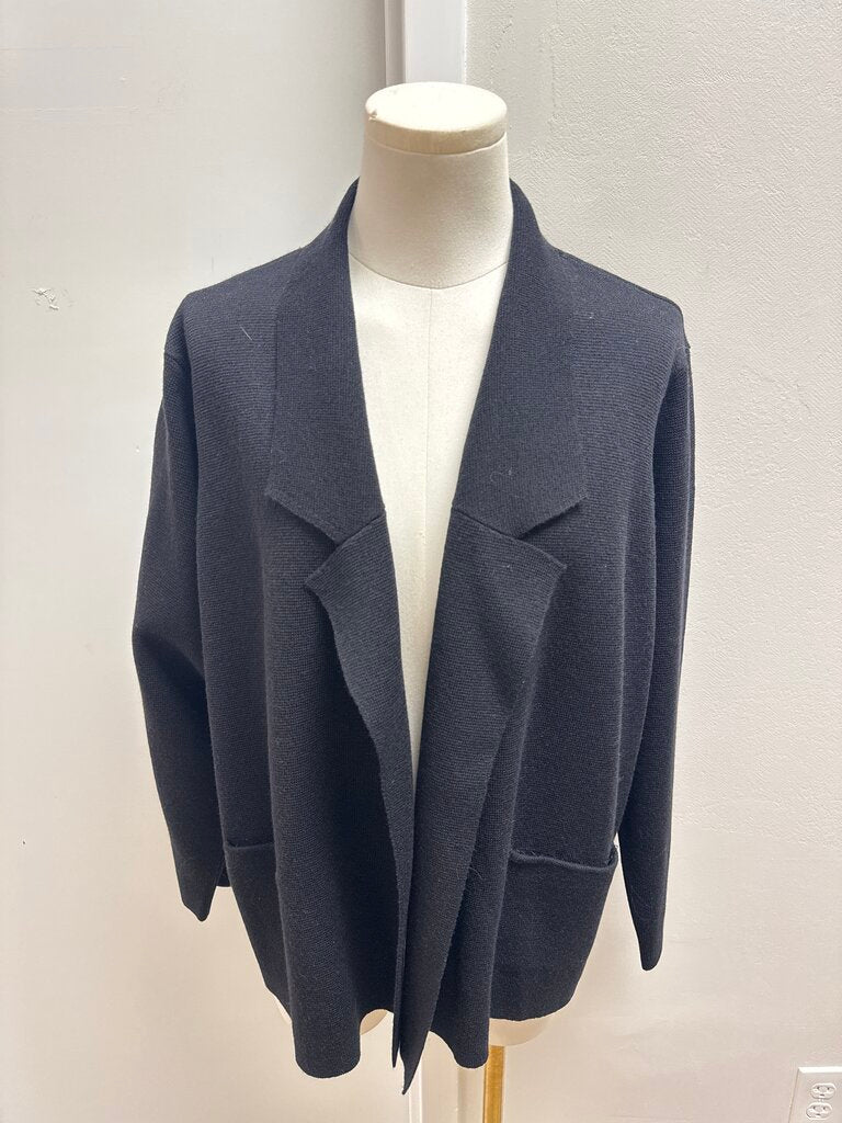 Eileen Fisher Black Open Cardigan NWT