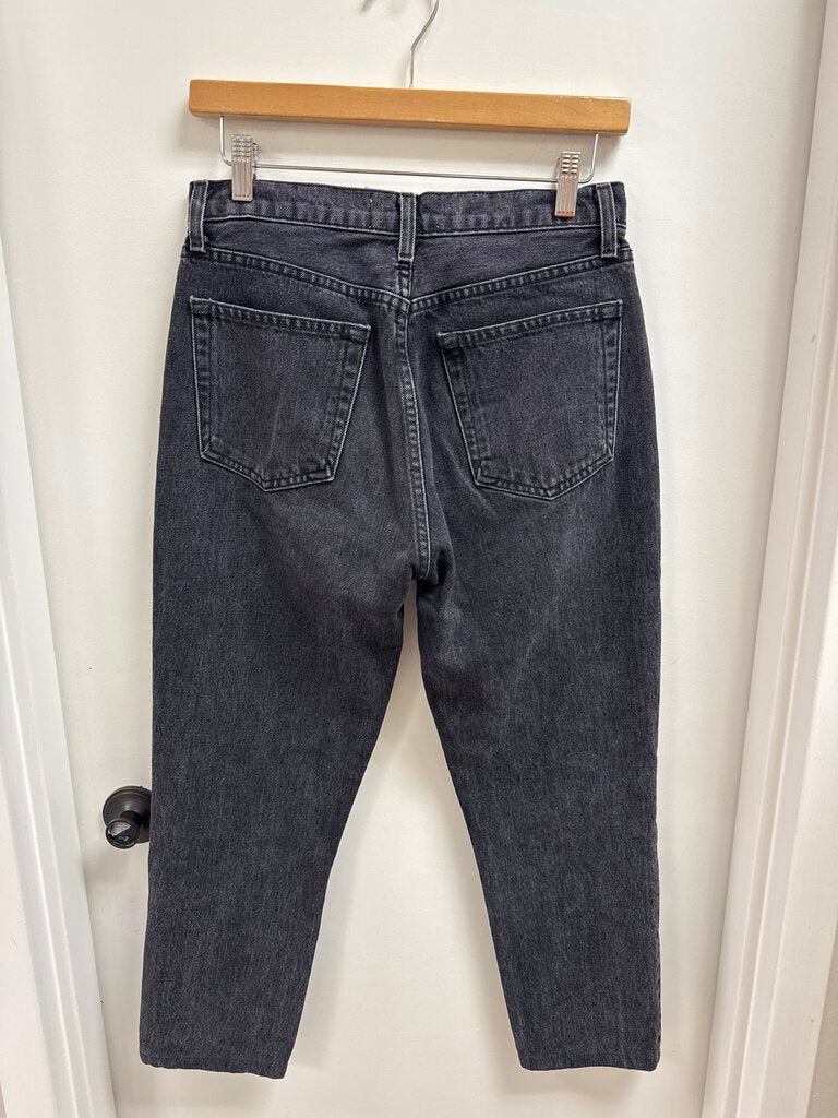 Reformation Black Straight Leg Jean