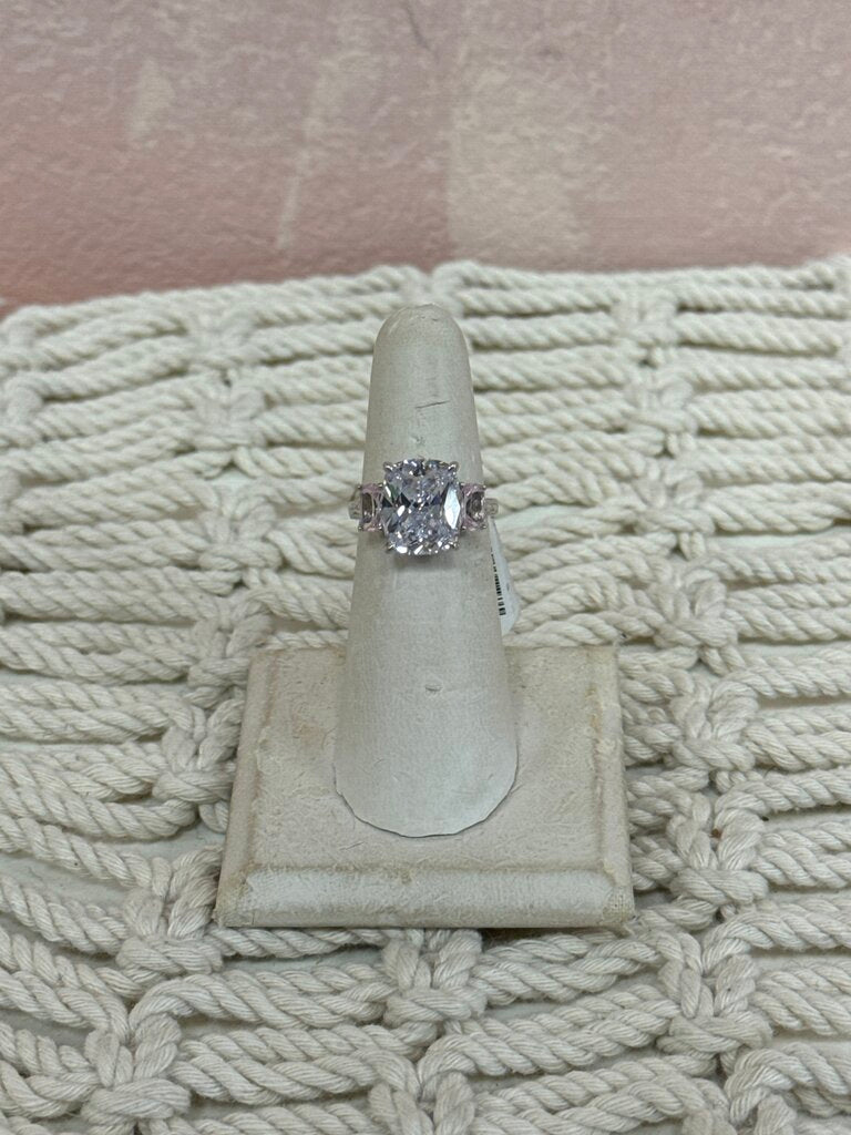 Sterling Cushion Cut Cocktail Ring
