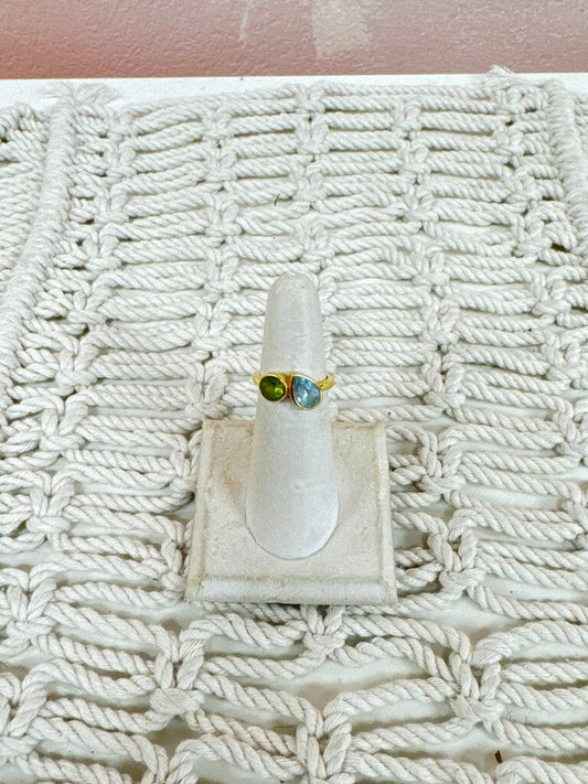 Citrine and Topaz Ring