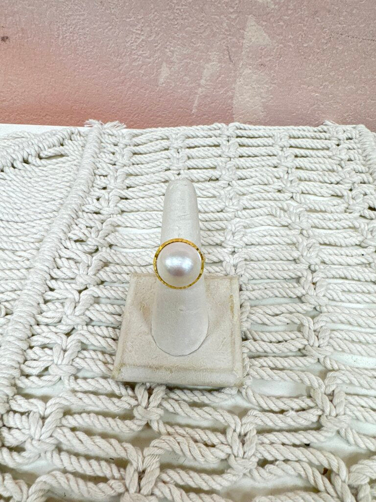 *(1)14k Made Pearl Ring