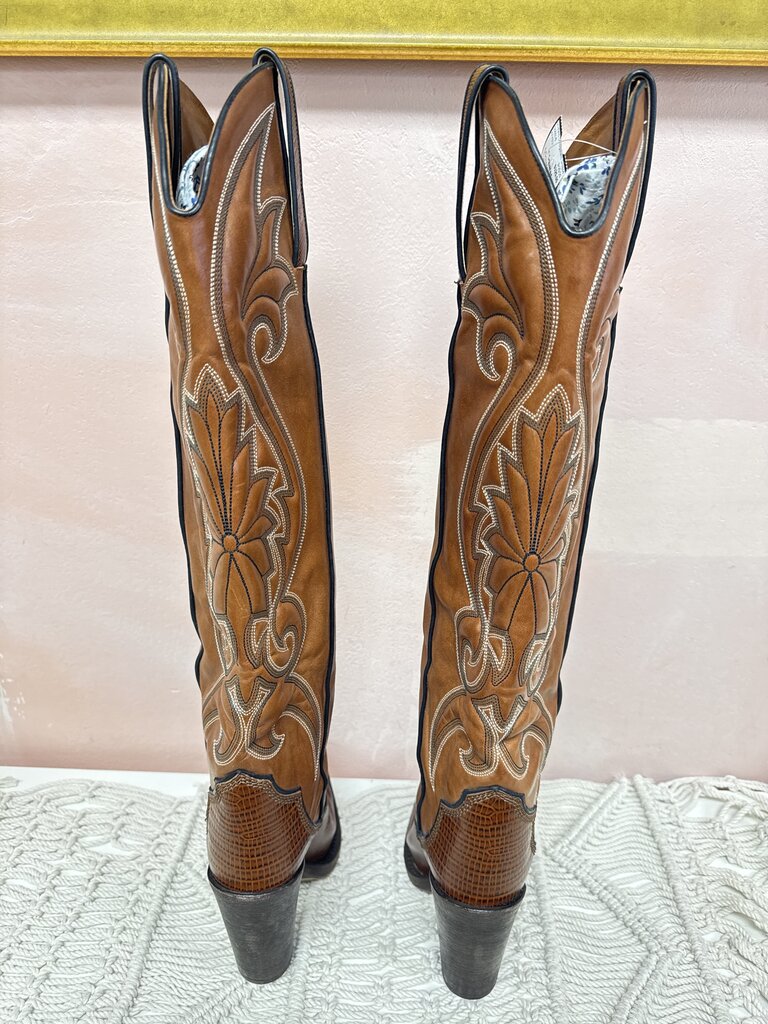 DSquared Brown Tall Cowboy Boot NWT w/Dustbag