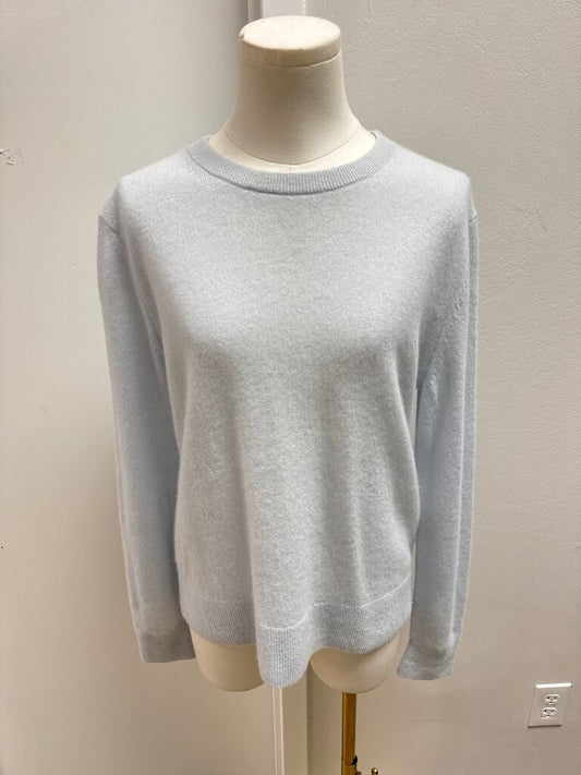 White + Warren Light Blue Cashmere Sweater