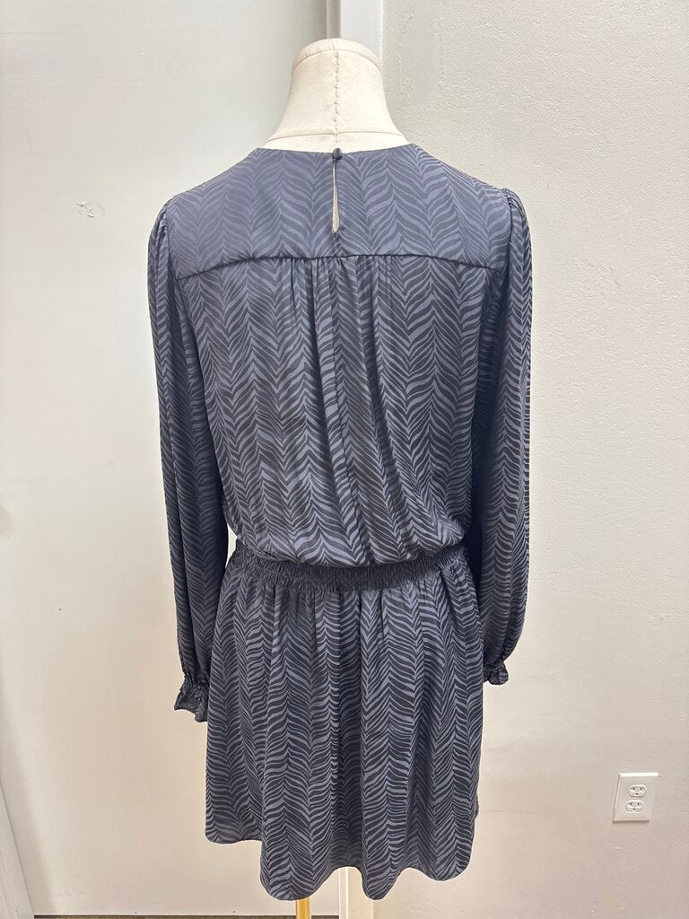 Current Air Grey Printed Long Sleeve Dress NWT