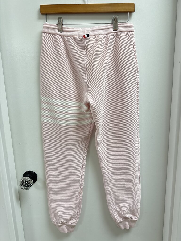 Thom Browne Pink Ribbed Sweatpant