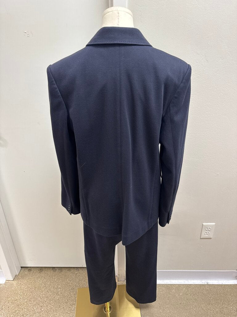 Max Mara Navy Knit Suit