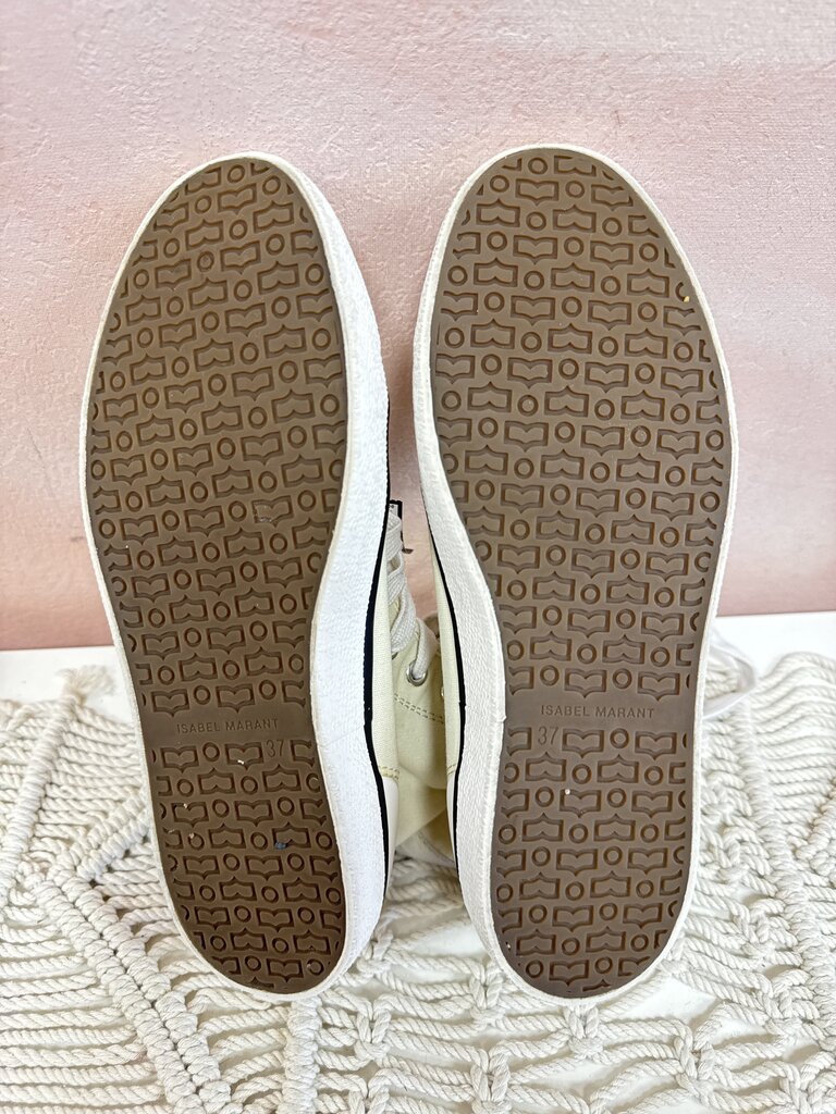 Isabel Marant Ecru High Top Sneaker w/Box NWT