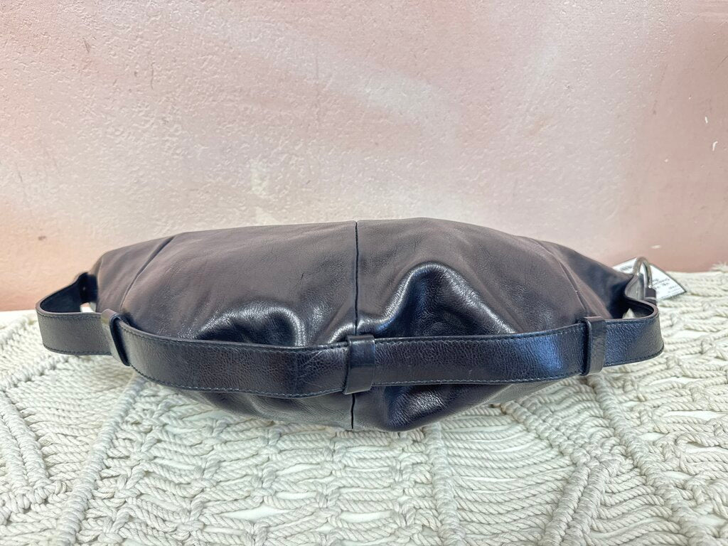 YSL Black Crescent Shoulder Bag