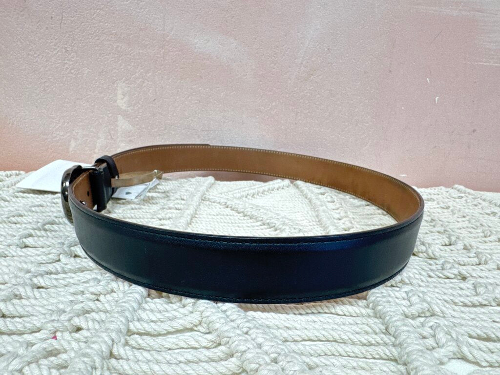 Gucci Black Double G Narrow Belt w/Bag