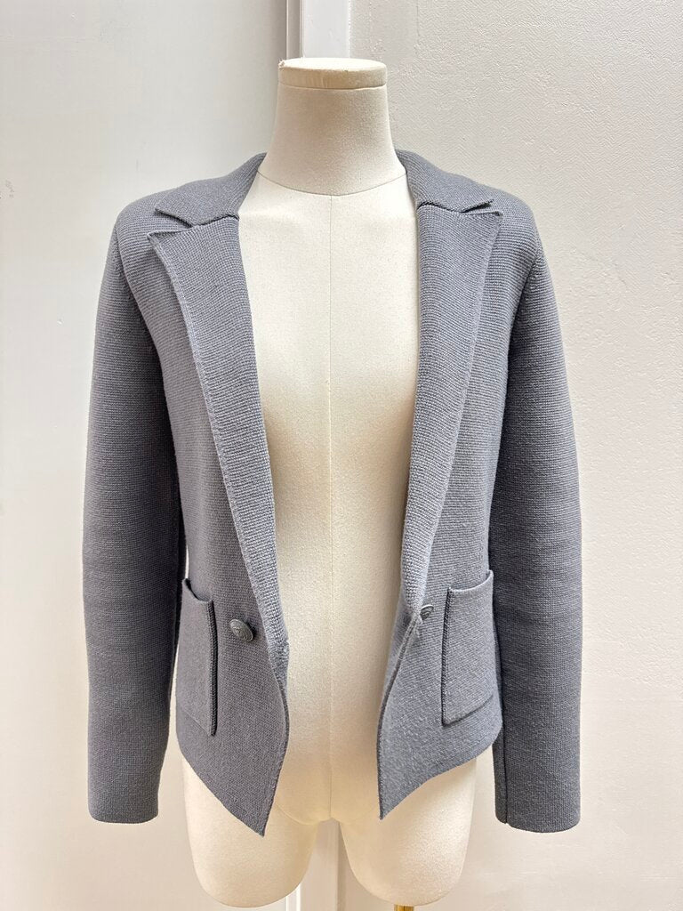 L'Agence Slate Knit Blazer