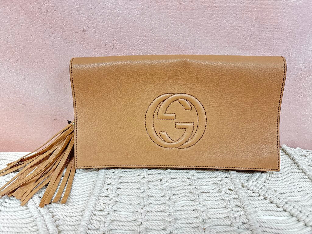 Gucci Tan Soho Clutch