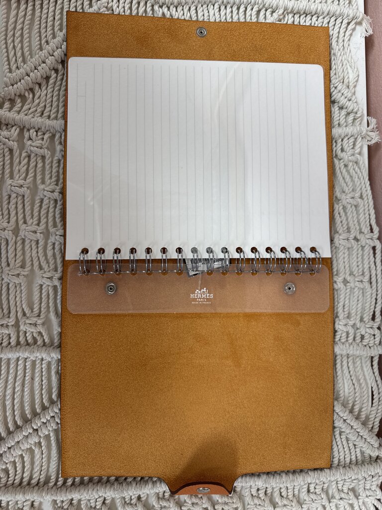 Hermes Amber Ulysse MM Notebook Cover