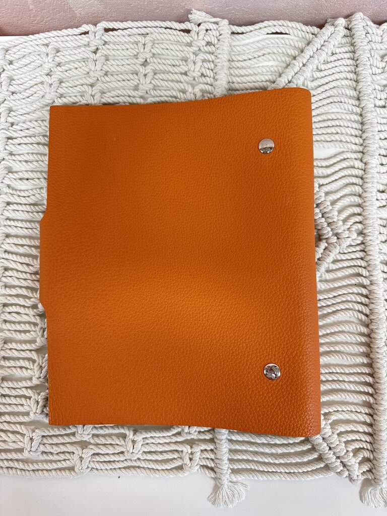 Hermes Amber Ulysse MM Notebook Cover