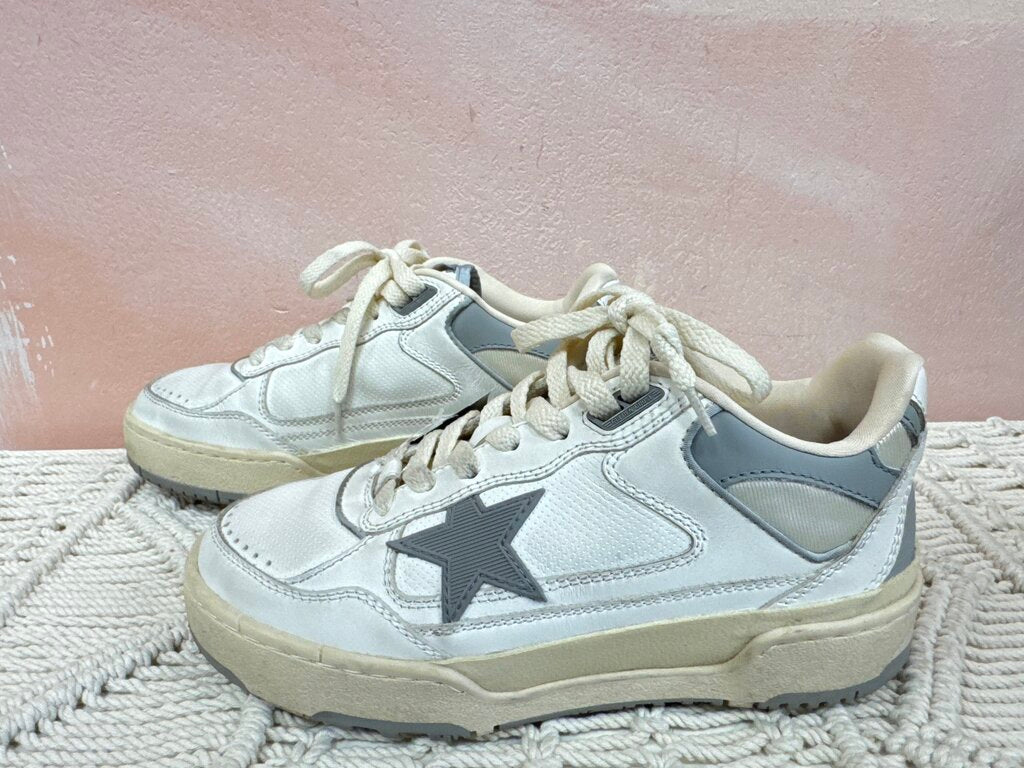 Golden Goose White Platform Forty-Two Sneaker w/Dustbag