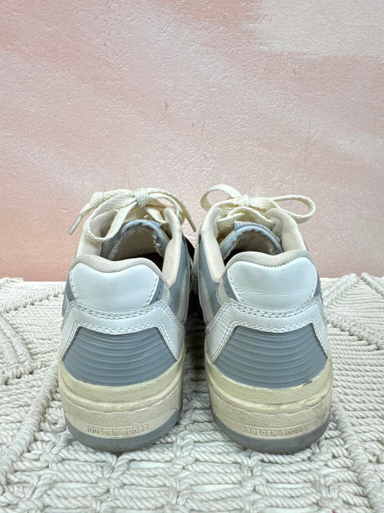 Golden Goose White Platform Forty-Two Sneaker w/Dustbag