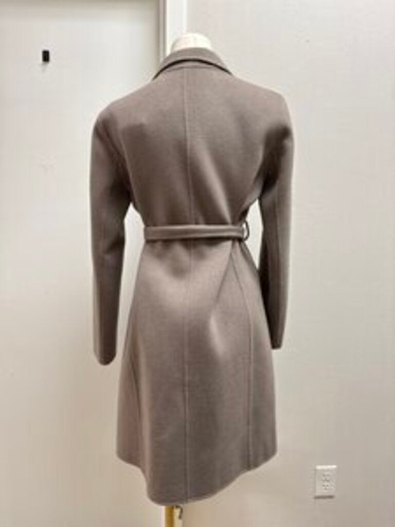 Theory Taupe Belted Overcoat NWT