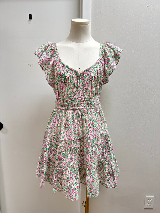 Roller Rabbit White Floral Mini Dress