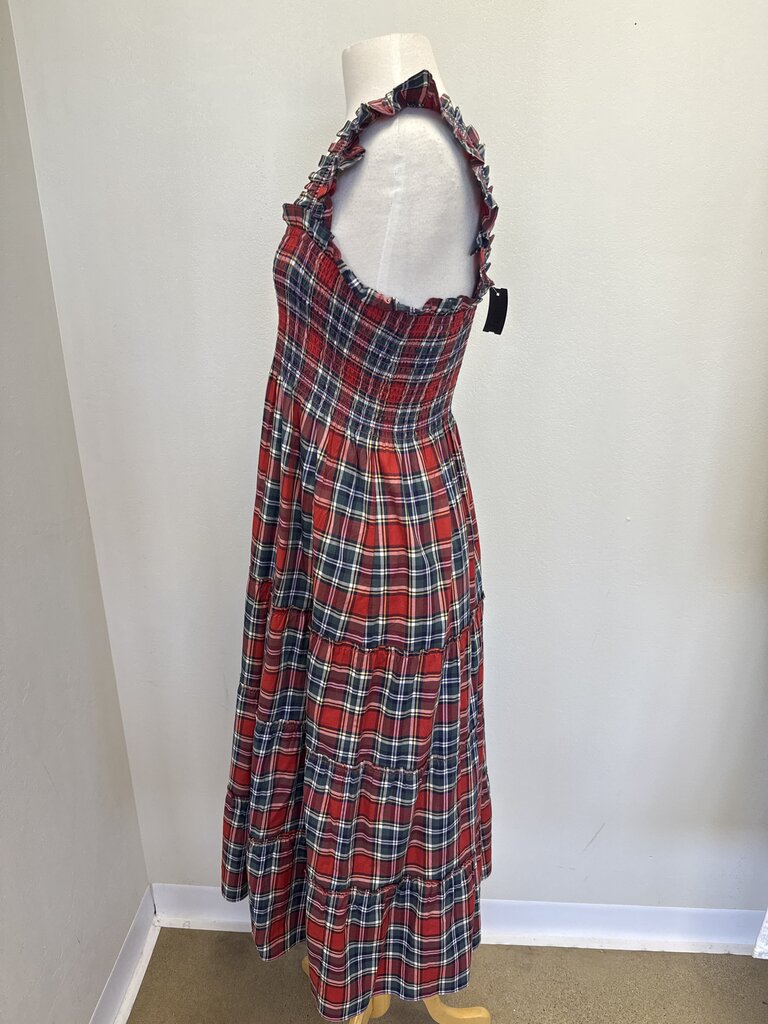 Hill House Red Plaid Maxi Dress