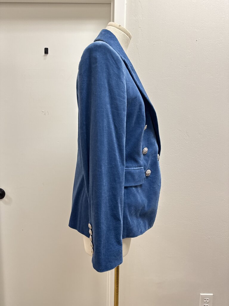 Veronica Beard Blue Corduroy Blazer