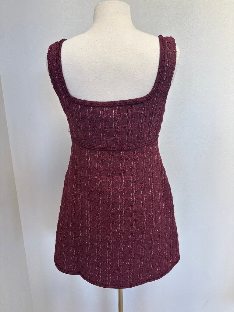 Hill House Maroon Tweed Dress