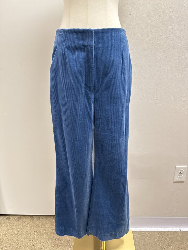 Veronica Beard Blue Corduroy Trouser
