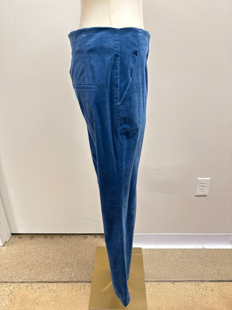 Veronica Beard Blue Corduroy Trouser