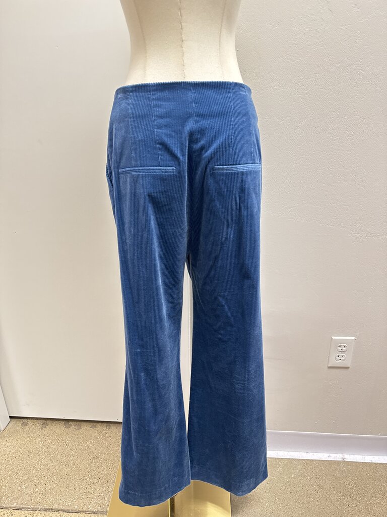 Veronica Beard Blue Corduroy Trouser