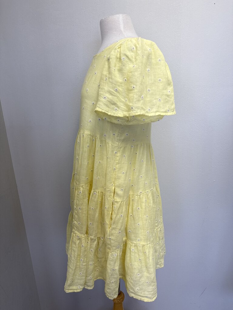 Lilly Pulitzer Yellow Linen Embroidered Dress
