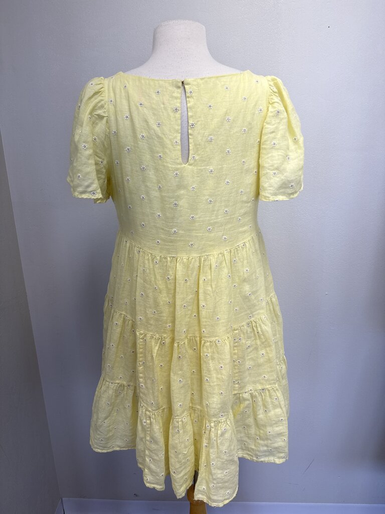Lilly Pulitzer Yellow Linen Embroidered Dress