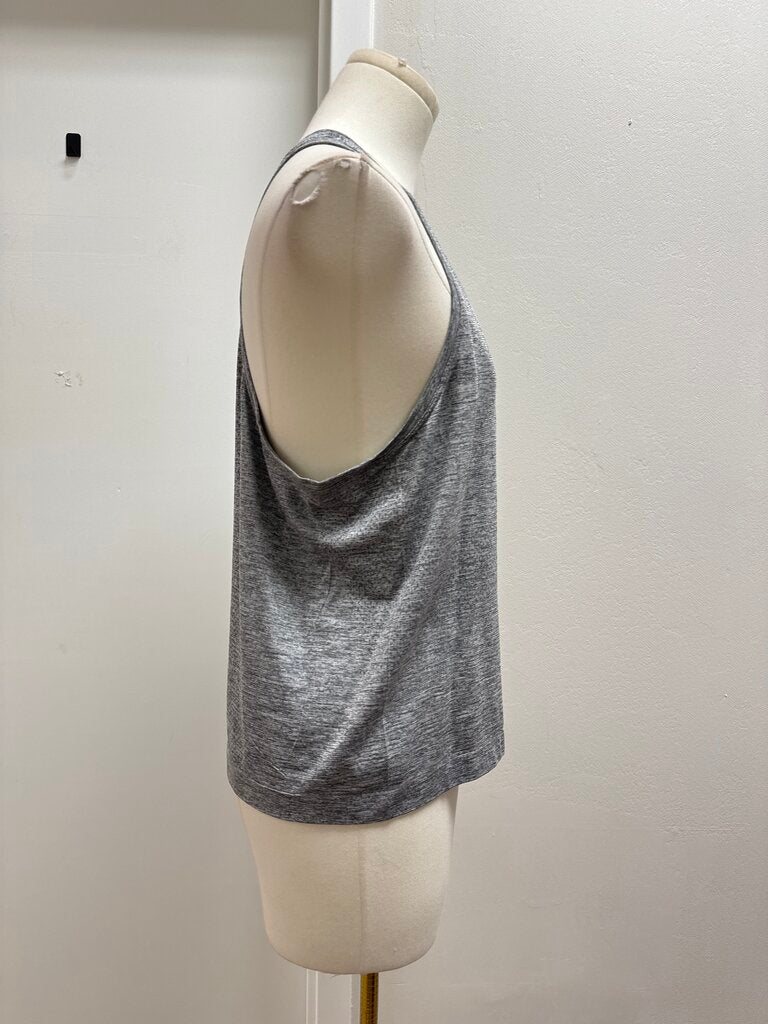 Lululemon Grey Marled Logo Tee