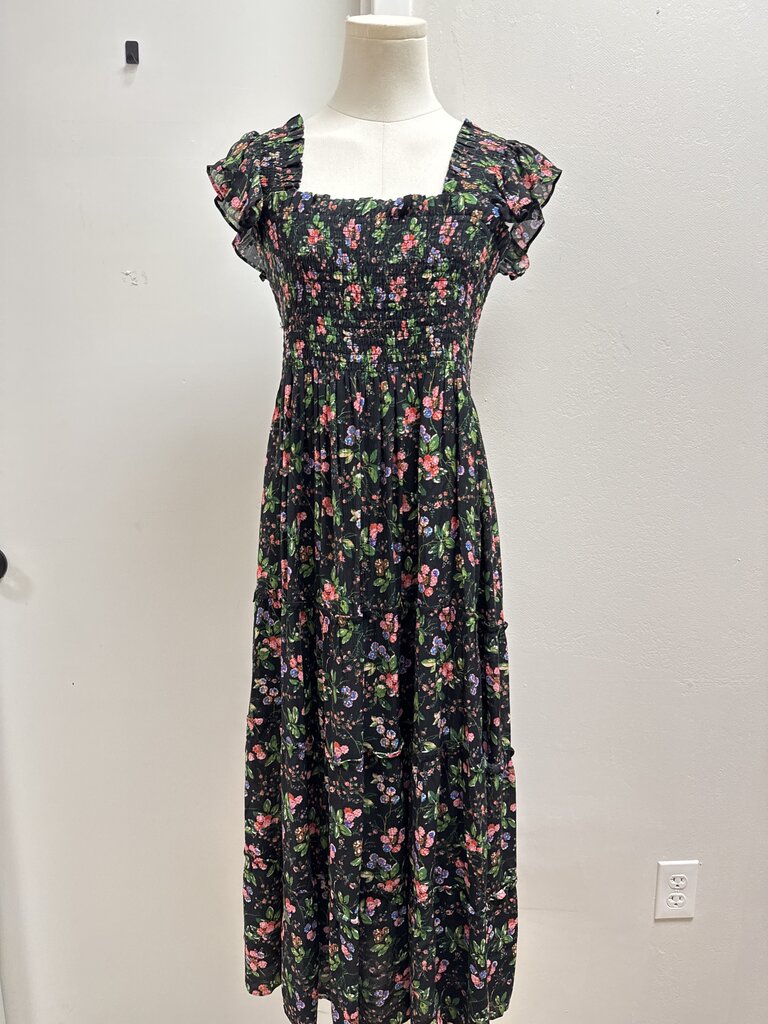 Hill House Black Floral Maxi Dress