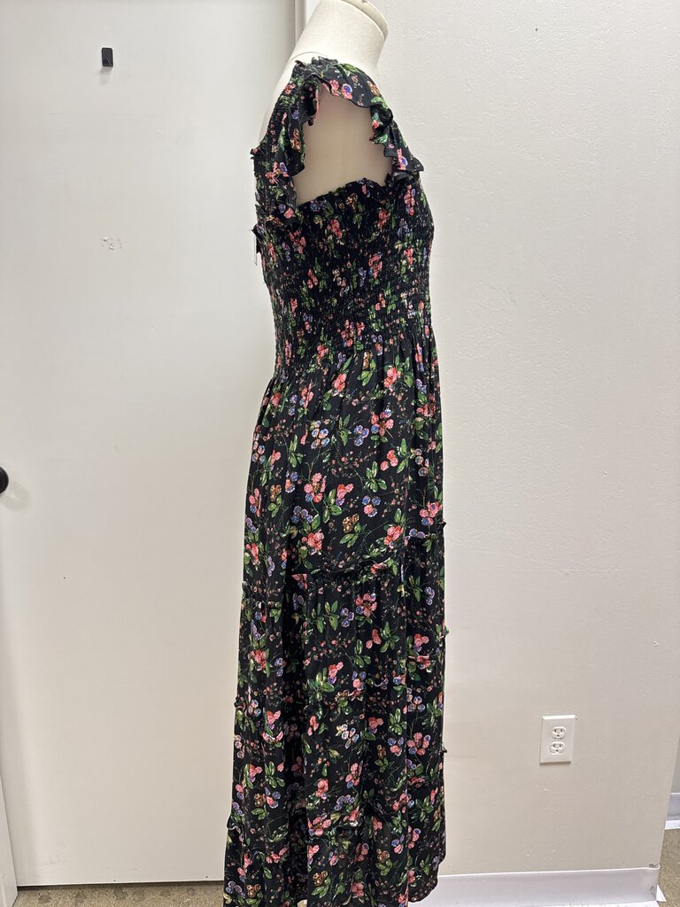 Hill House Black Floral Maxi Dress