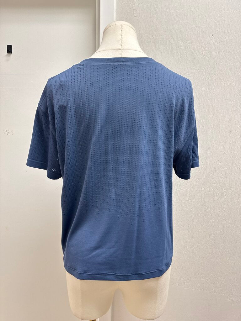 Lululemon Blue Perforated Tee