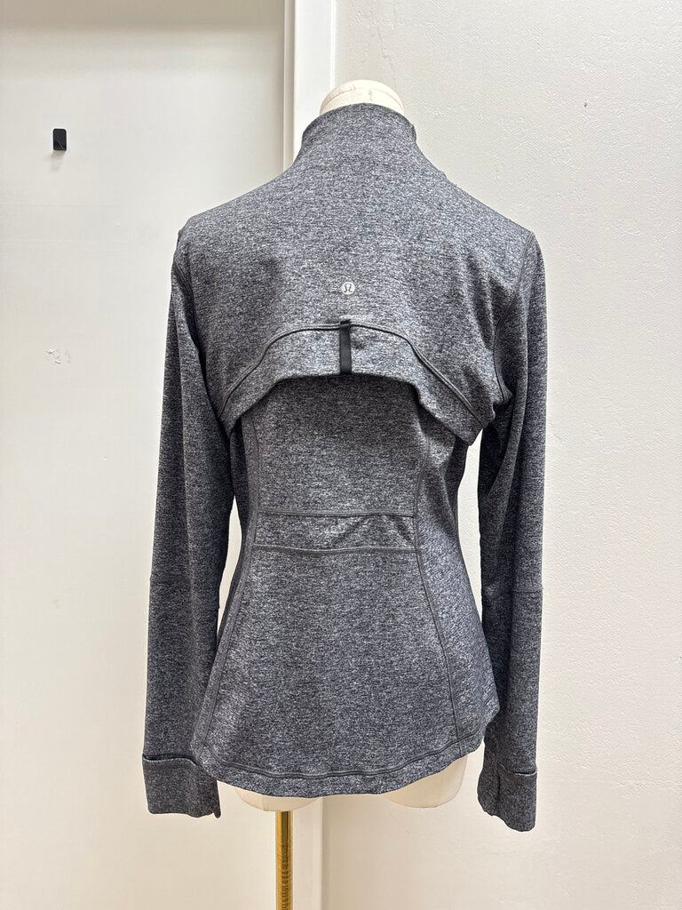 Lululemon Grey Marled Logo Jacket