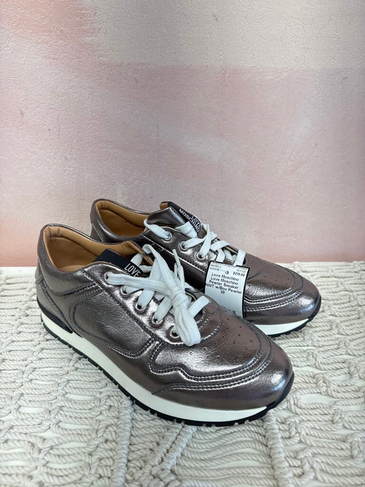 Love Moschino Pewter Sneaker NWT w/Box