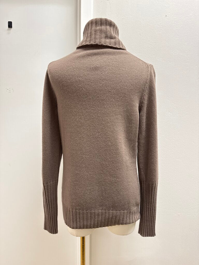 Loro Piana Brown Turtleneck Sweater