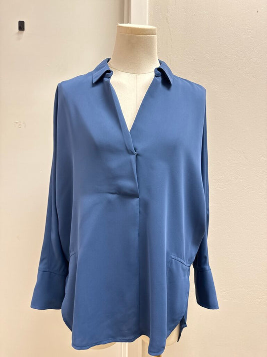 Nic + Zoe Blue Blouse