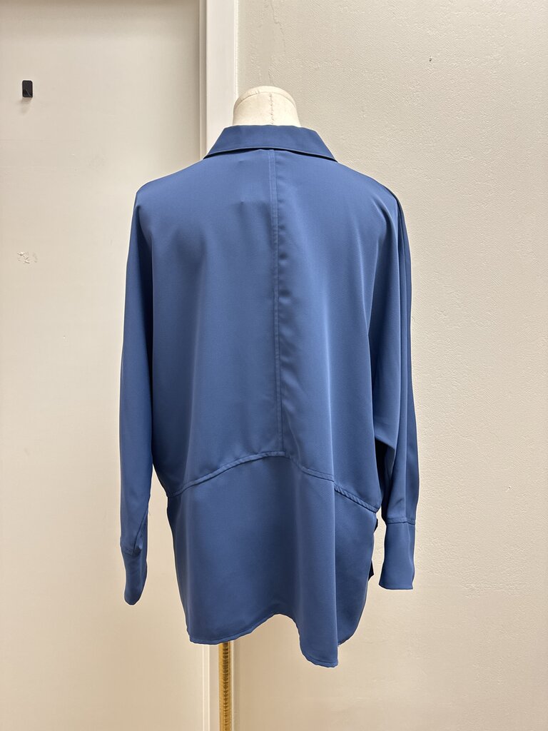 Nic + Zoe Blue Blouse