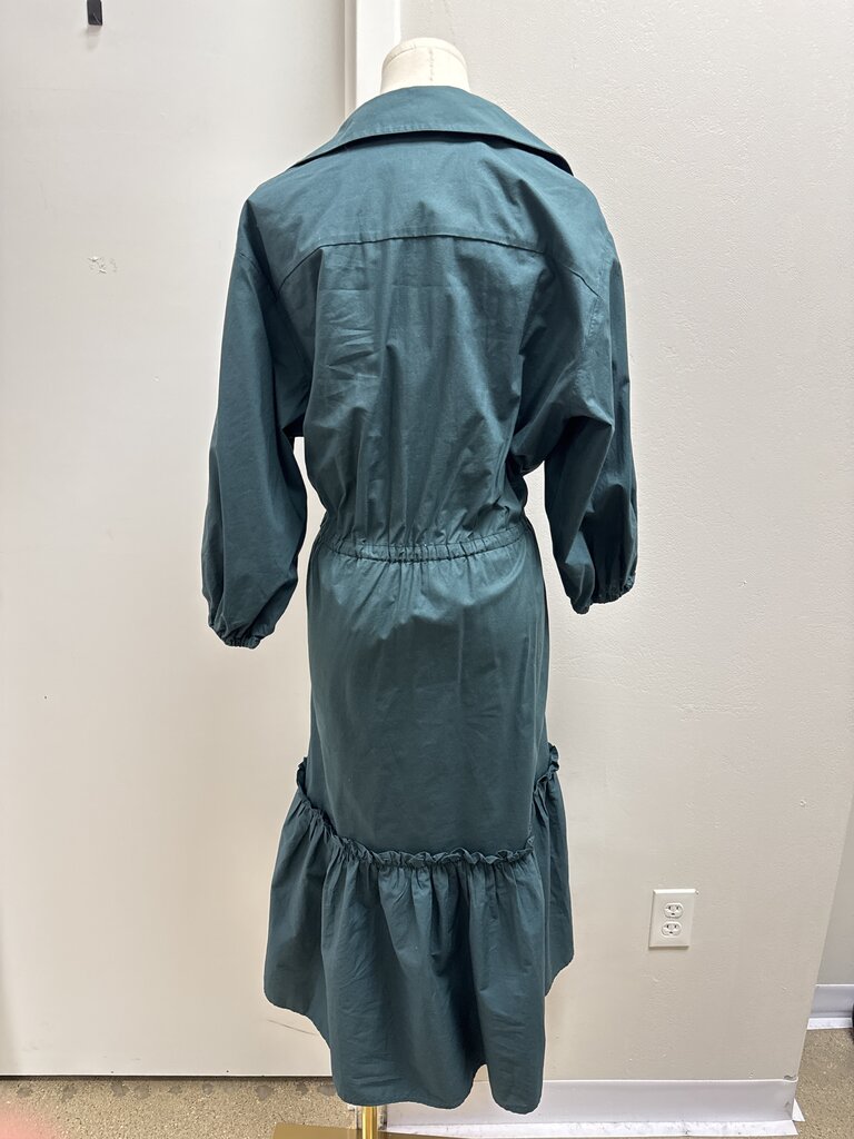 Cara Cara Green Button Up Dress